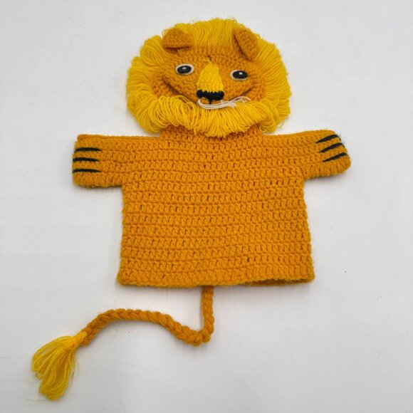 Vtg 70's R. Dakin Lion & Elephant Puppets (3) Golf Club Covers Zoo Animals - Picture 7 of 16
